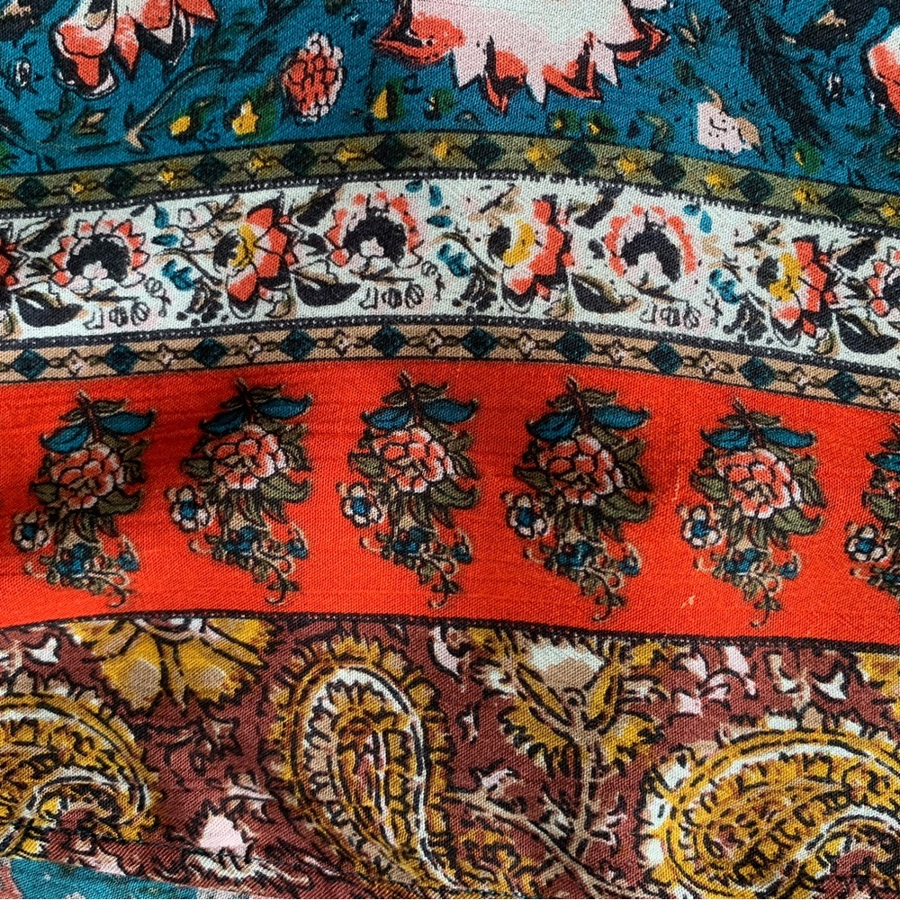 NWT Billabong Floral Teal and Coral Kimono - Picture 7 of 16